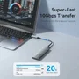 Vention Adaptador USB 3.1 CUA-H0 USB Tipo-C Hembra a USB Macho Gris